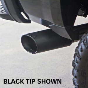 GMC Sierra 3500 Performance Exhaust - Single Rear Exit - Banks Power - Monster Exhaust System with Chrome SideKick Tip - Chrome - `17-`19